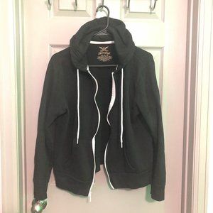 Black zip-up